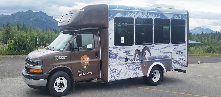 Lightning Hybrids vehicles selected to transport Denali Park visitors